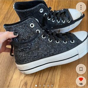 COPY - Women’s Converse With Gold and Black Glitter